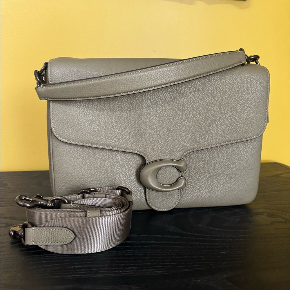 Men’s Coach Tabby Messenger Khaki Green - Picture 8 of 11